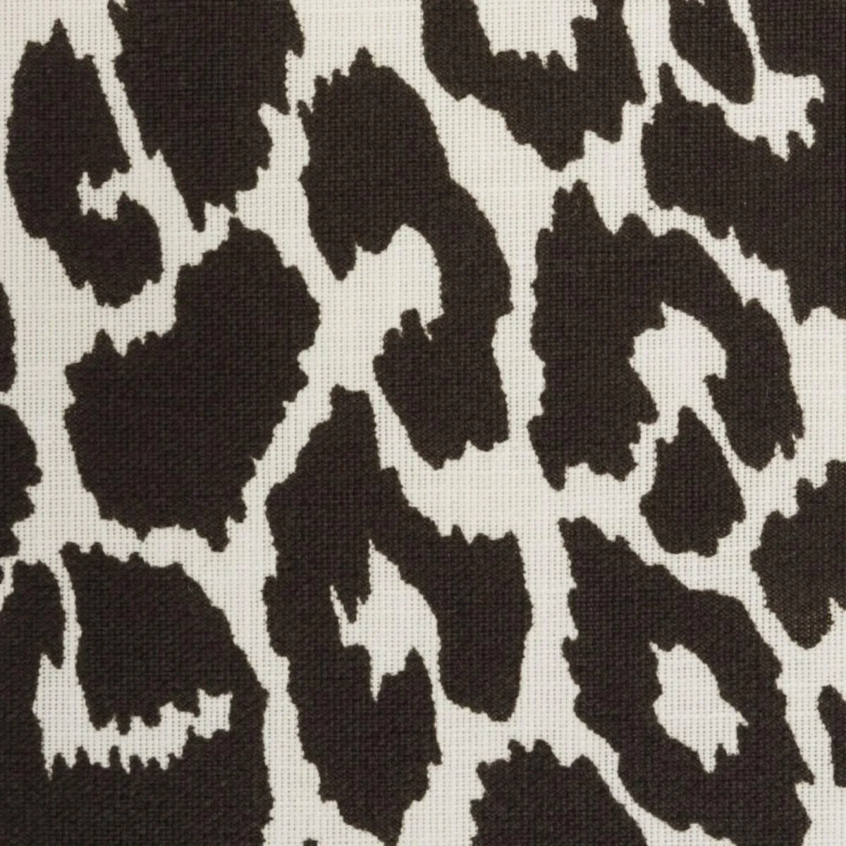 Schumacher 177324 Iconic Leopard Indoor/Outdoor Graphite fabric swatch