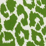 Schumacher 177322 Iconic Leopard Indoor/Outdoor Green fabric swatch