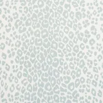 Schumacher 177320 Iconic Leopard Indoor/Outdoor Sky fabric swatch