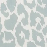 Schumacher 177320 Iconic Leopard Indoor/Outdoor Sky fabric swatch