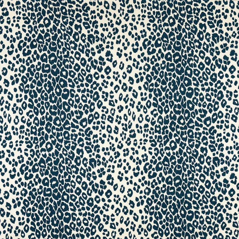 Schumacher 175720 Iconic Leopard Ink fabric swatch