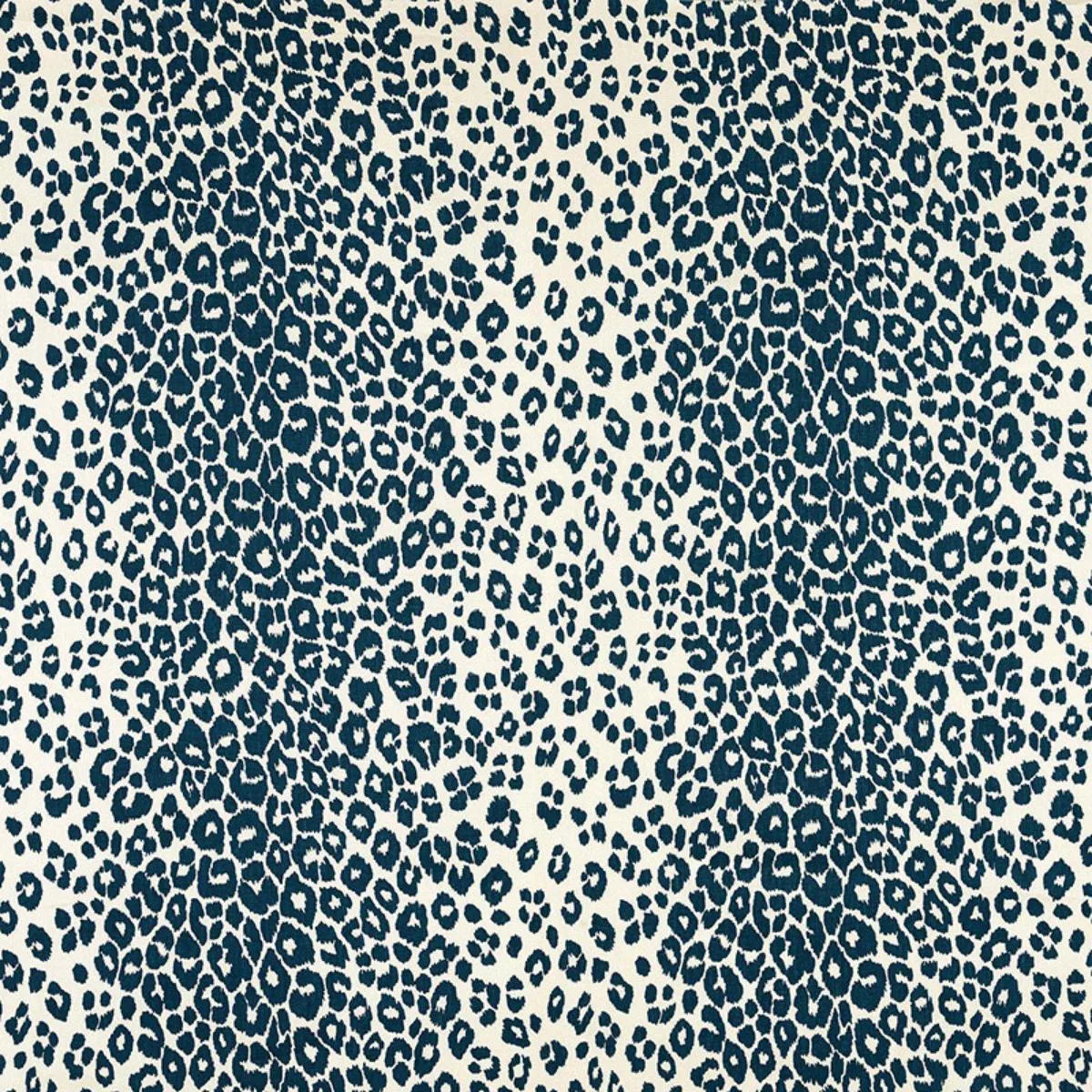 Schumacher 175720 Iconic Leopard Ink fabric swatch