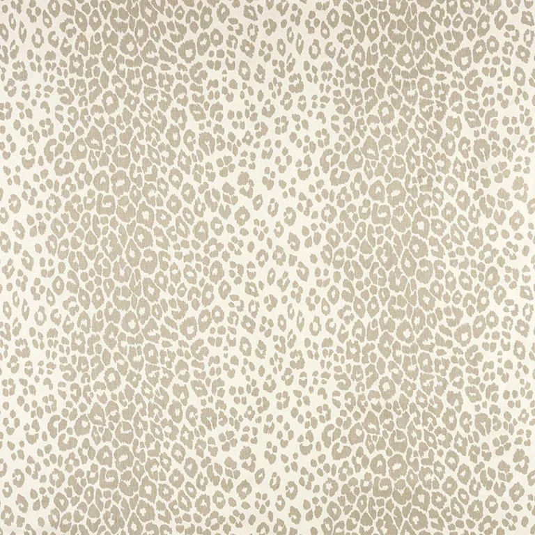 Schumacher 175721 Iconic Leopard Linen fabric swatch