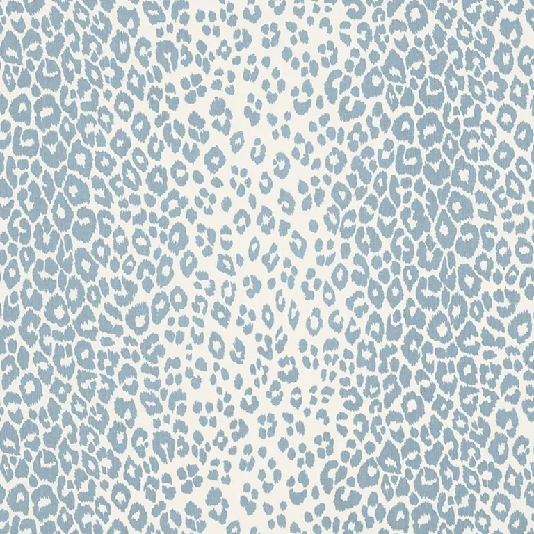 Schumacher 176453 Iconic Leopard Sky fabric swatch