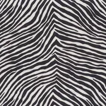 Schumacher 177443 Iconic Zebra Black fabric swatch