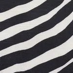 Schumacher 177443 Iconic Zebra Black fabric swatch