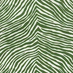Schumacher 177441 Iconic Zebra Green fabric swatch