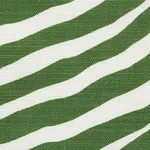 Schumacher 177441 Iconic Zebra Green fabric swatch