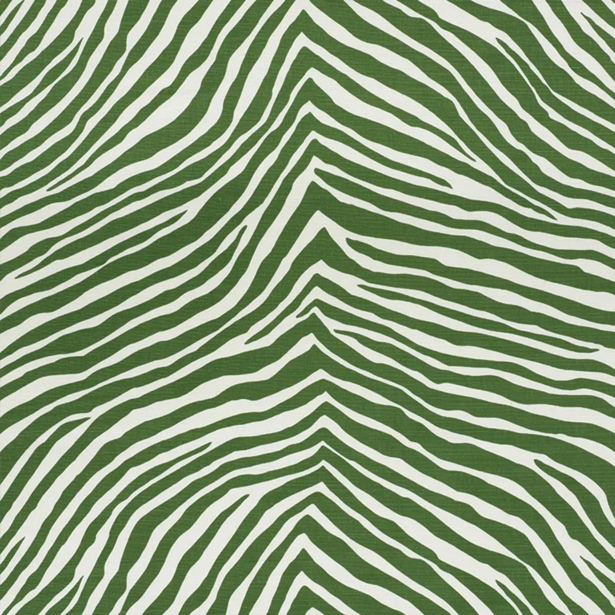 Schumacher 177441 Iconic Zebra Green fabric swatch