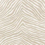 Schumacher 177442 Iconic Zebra Natural fabric swatch