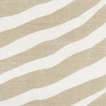 Schumacher 177442 Iconic Zebra Natural fabric swatch
