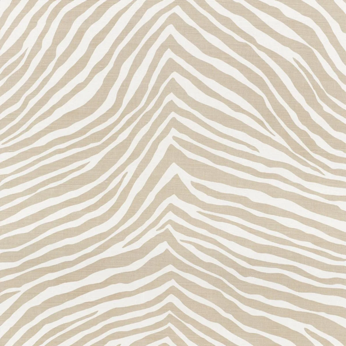Schumacher 177442 Iconic Zebra Natural fabric swatch