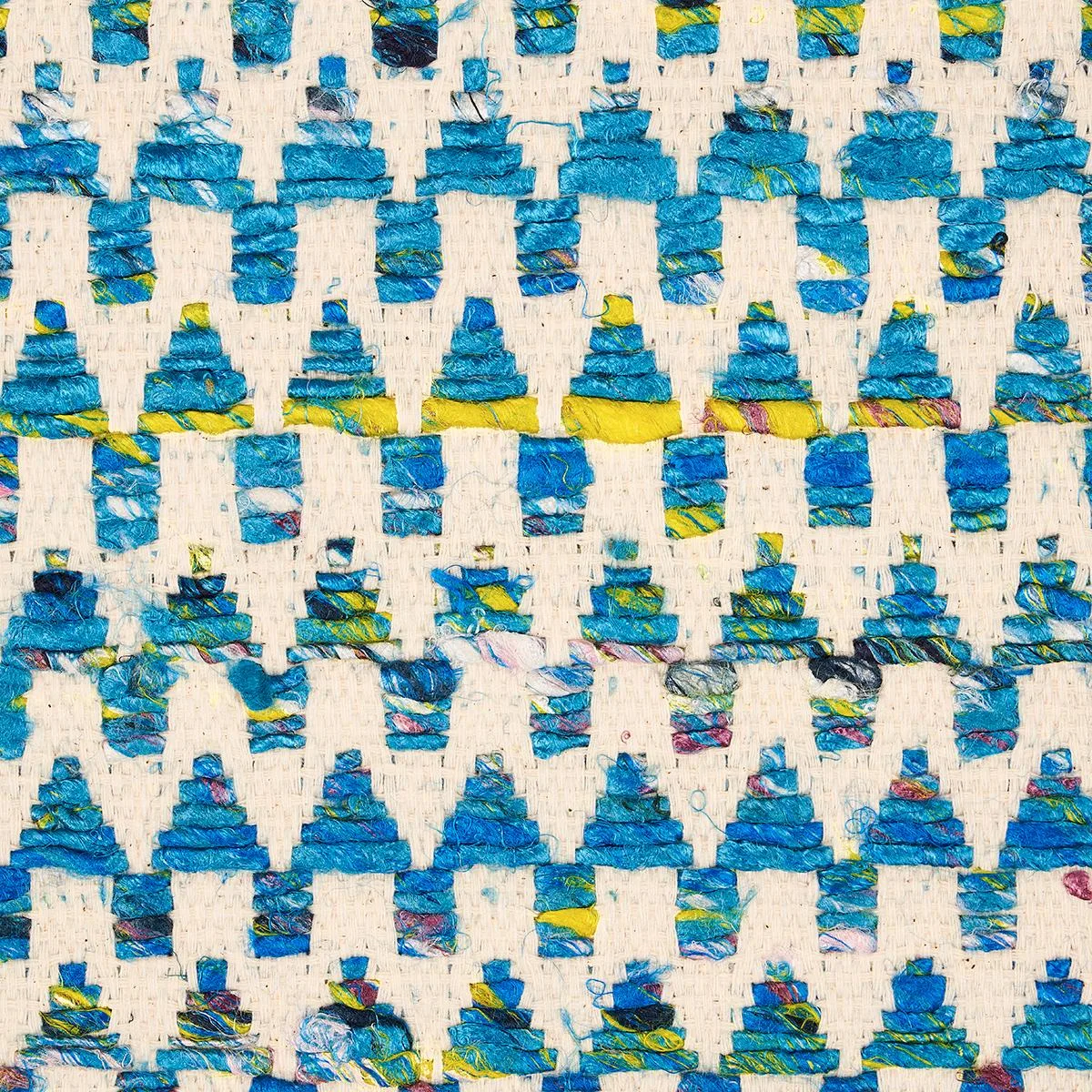 Schumacher 76192 Idora Peacock fabric swatch