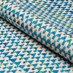 Schumacher 76192 Idora Peacock fabric swatch