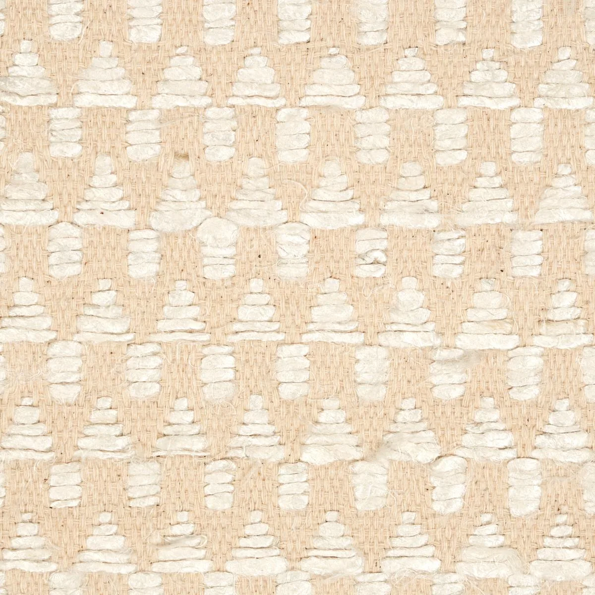 Schumacher 76191 Idora Sand fabric swatch