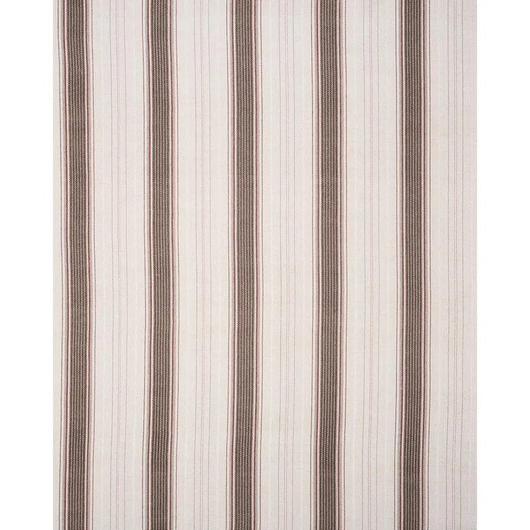 Schumacher 86712 Idris Stripe Brown fabric swatch
