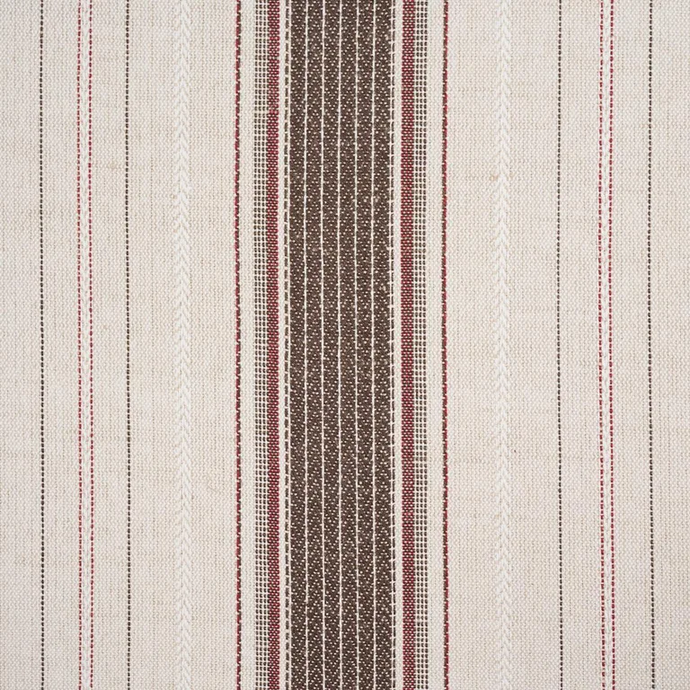 Schumacher 86712 Idris Stripe Brown fabric swatch