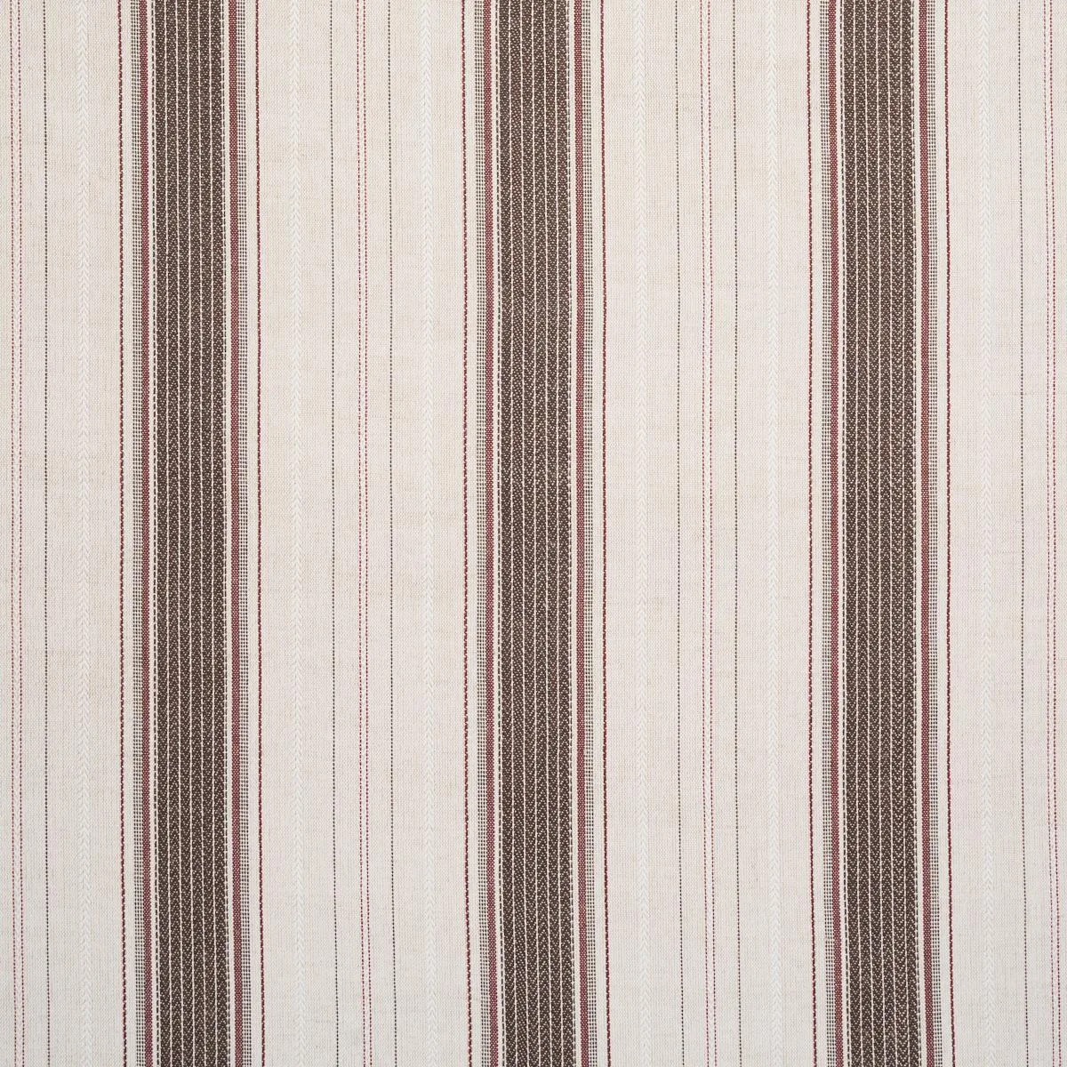 Schumacher 86712 Idris Stripe Brown fabric swatch