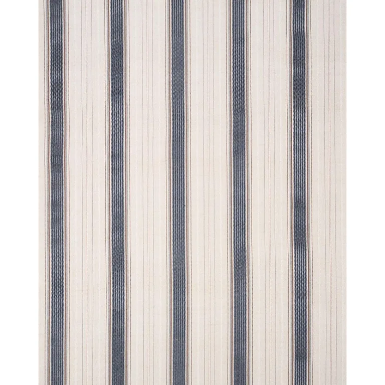 Schumacher 86711 Idris Stripe Indigo fabric swatch