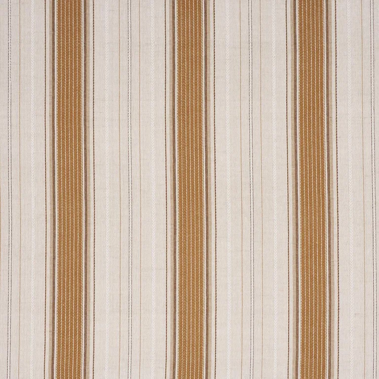 Schumacher 86710 Idris Stripe Ochre fabric swatch