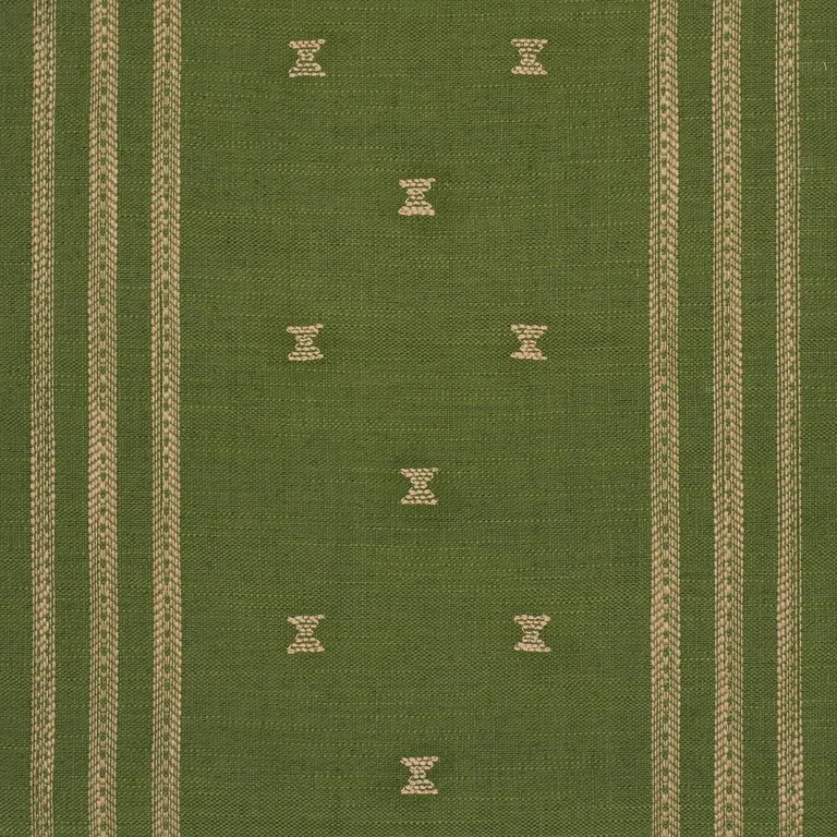 Schumacher 87251 Imara Stripe Green fabric swatch