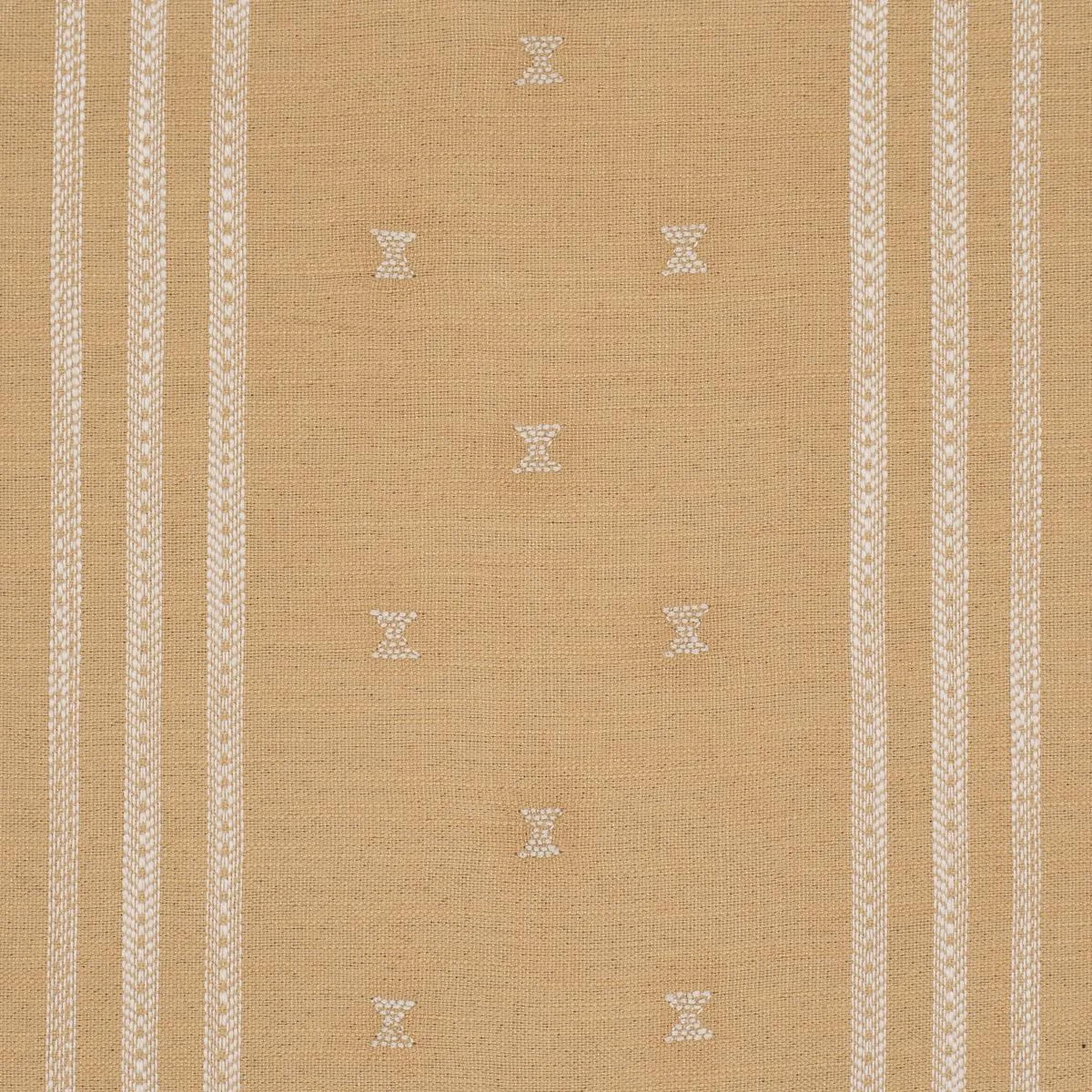 Schumacher 87252 Imara Stripe Ochre fabric swatch