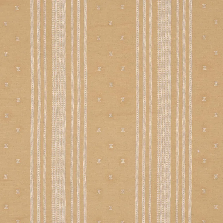 Schumacher 87252 Imara Stripe Ochre fabric swatch