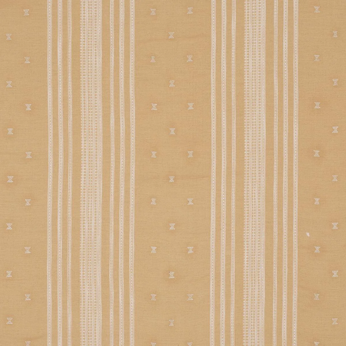 Schumacher 87252 Imara Stripe Ochre fabric swatch