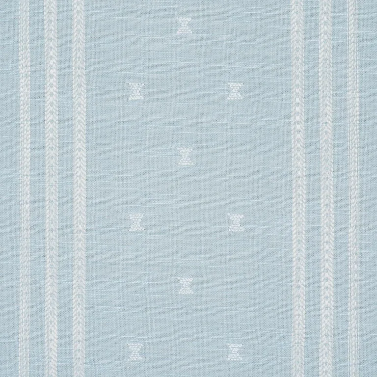 Schumacher 87250 Imara Stripe Sky fabric swatch