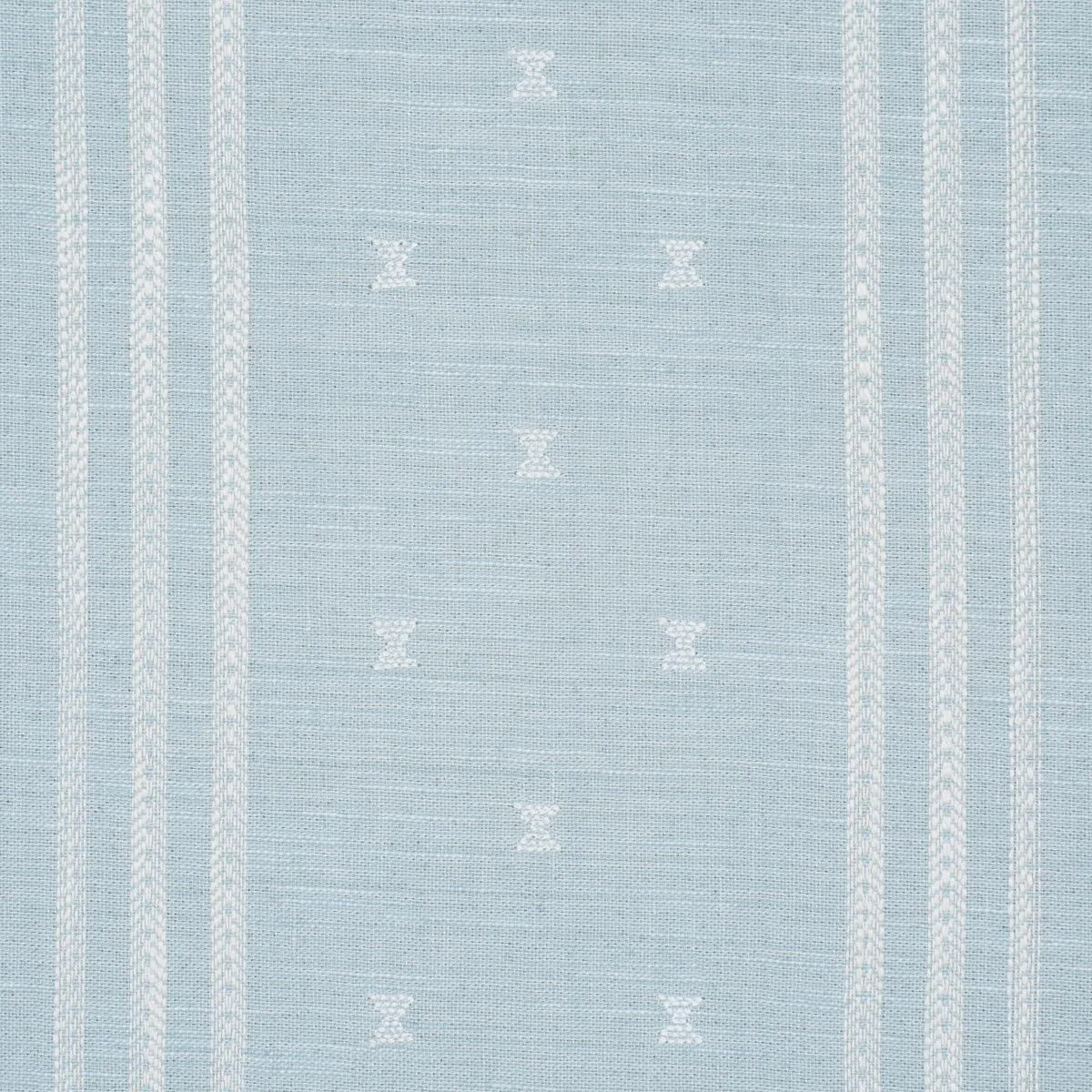 Schumacher 87250 Imara Stripe Sky fabric swatch