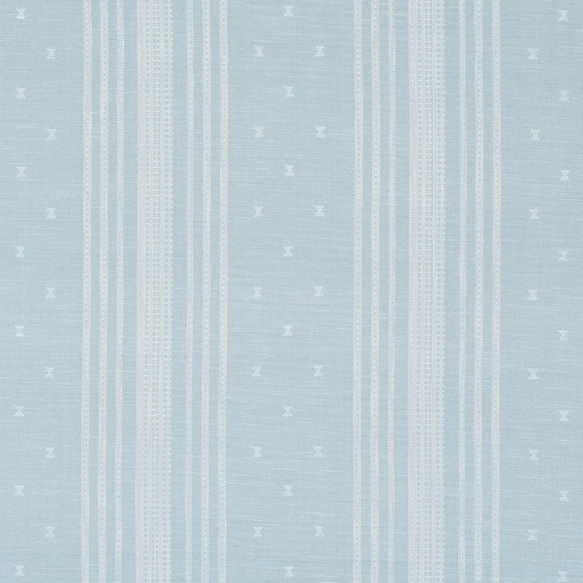 Schumacher 87250 Imara Stripe Sky fabric swatch