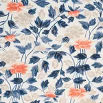Schumacher 180340 Imari Blue Ink fabric swatch