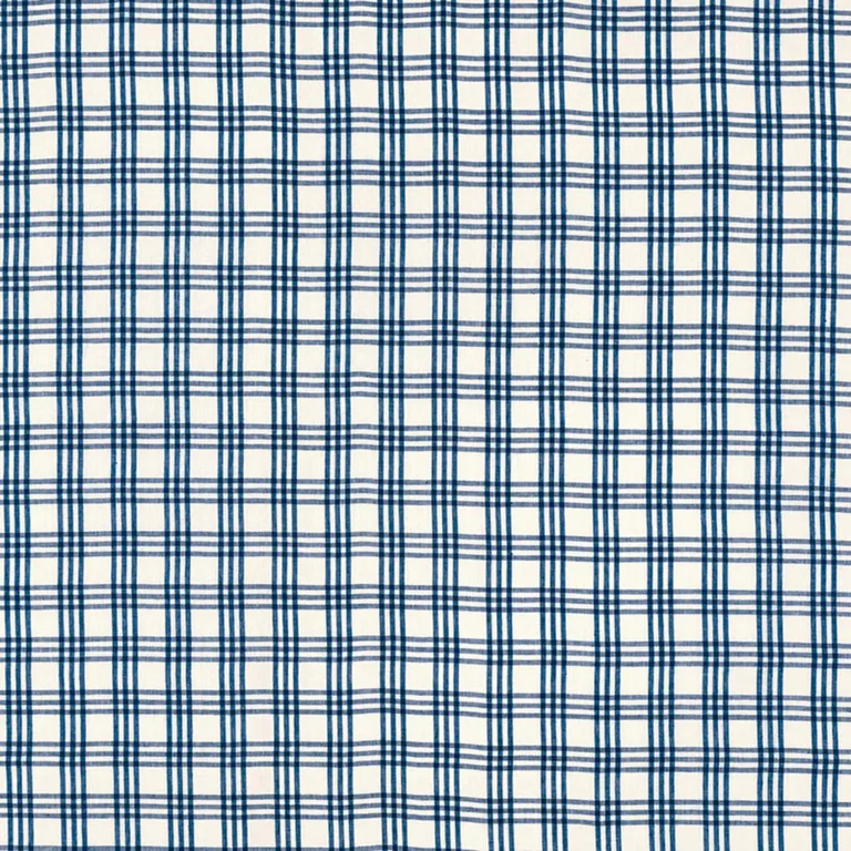 Schumacher 69154 Imogen Indigo fabric swatch