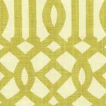 Schumacher 2643762 Imperial Trellis Citrine/Ivory fabric swatch