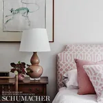 Schumacher 174416 Imperial Trellis Ii Blush fabric swatch