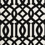 Schumacher 174414 Imperial Trellis Ii Jet fabric swatch