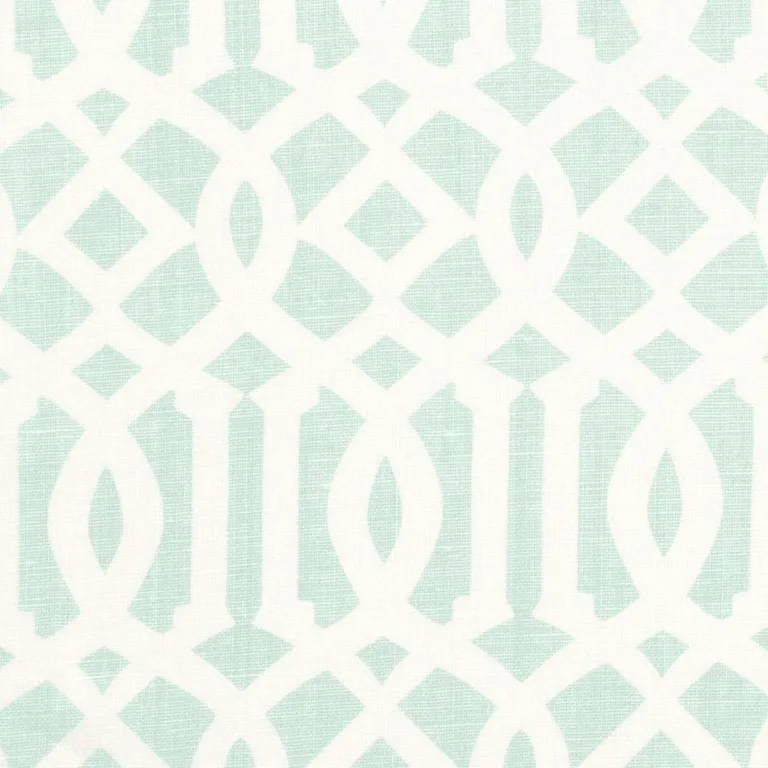 Schumacher 174415 Imperial Trellis Ii Mineral fabric swatch