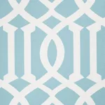 Schumacher 73161 Imperial Trellis Indoor/Outdoor Aqua fabric swatch