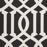 Schumacher 73162 Imperial Trellis Indoor/Outdoor Black fabric swatch