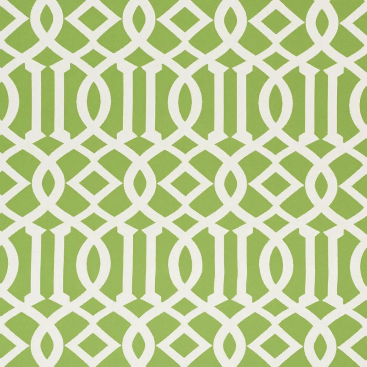 Schumacher 73160 Imperial Trellis Indoor/Outdoor Leaf fabric swatch