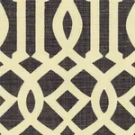 Schumacher 2643760 Imperial Trellis Parchment/Midnight fabric swatch