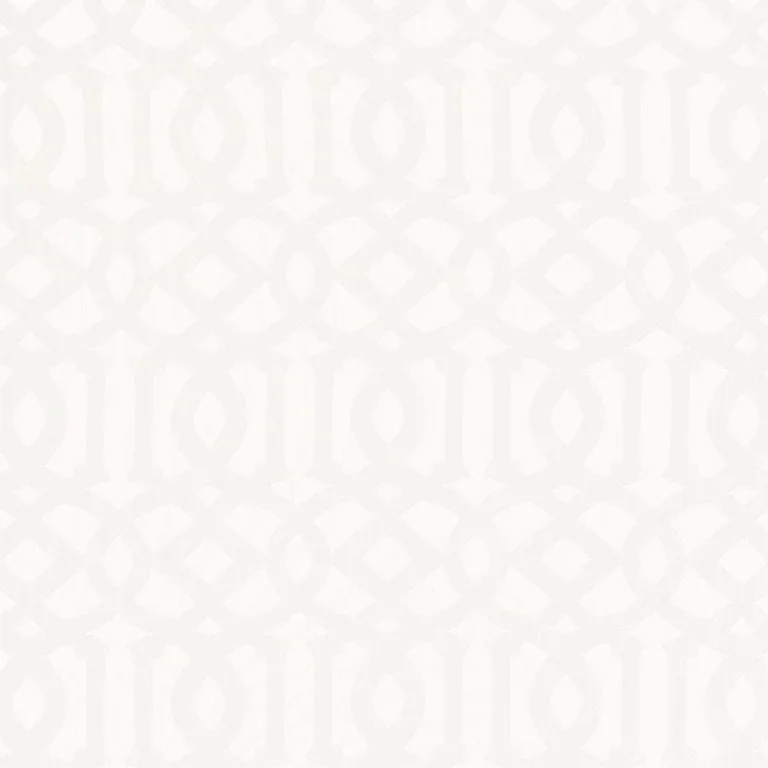 Schumacher 67720 Imperial Trellis Sheer Meringue fabric swatch