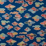 Schumacher 182802 In Dreams Velvet Midnight fabric swatch