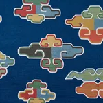 Schumacher 182802 In Dreams Velvet Midnight fabric swatch