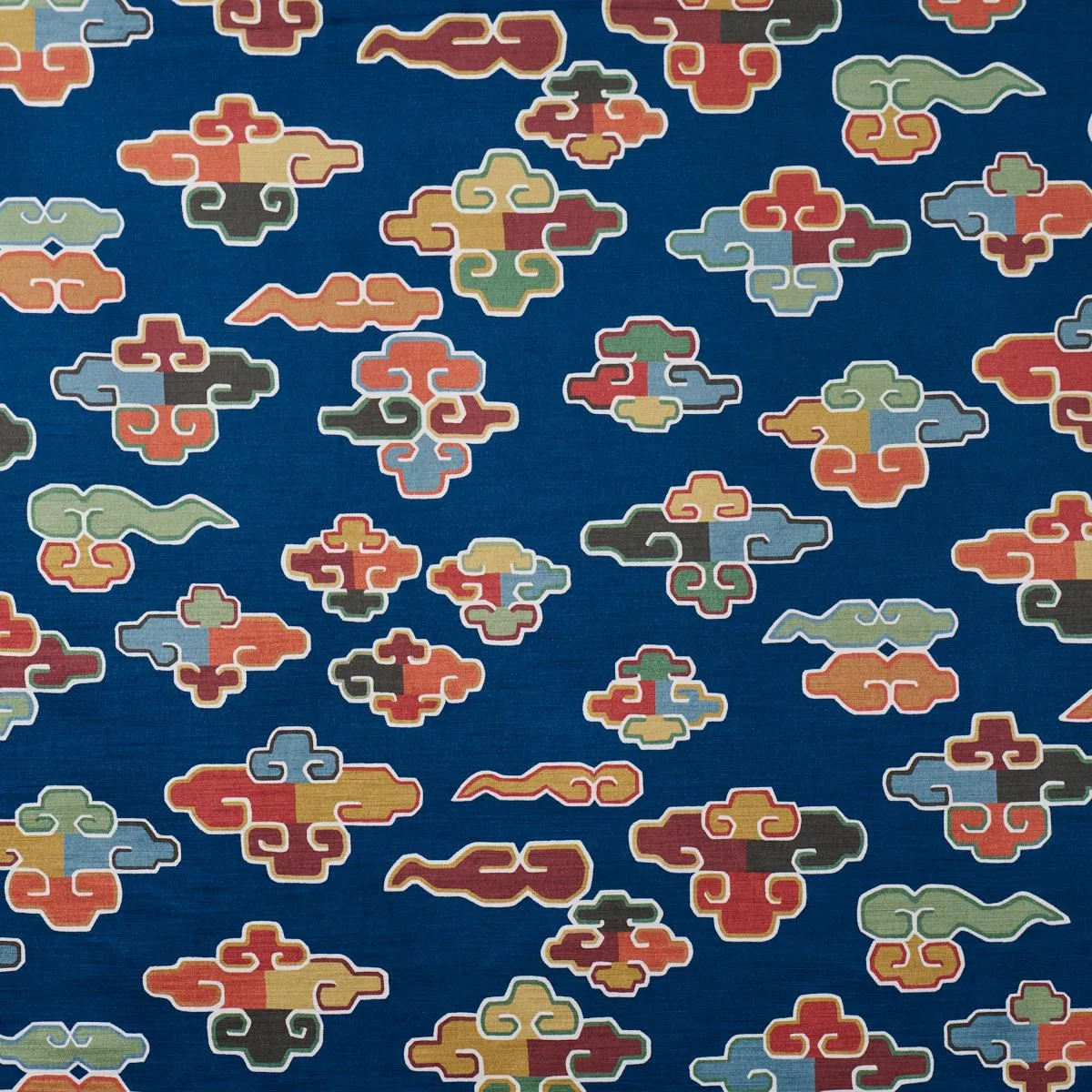 Schumacher 182802 In Dreams Velvet Midnight fabric swatch