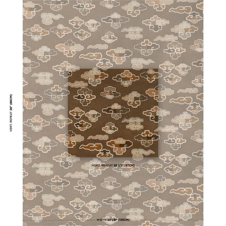 Schumacher 182801 In Dreams Velvet Sable fabric swatch