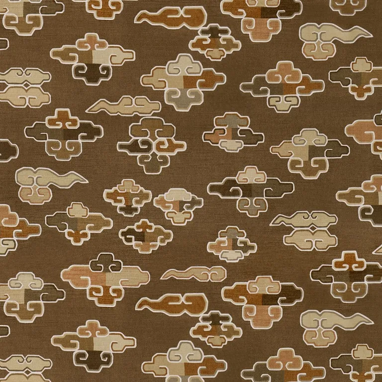 Schumacher 182801 In Dreams Velvet Sable fabric swatch