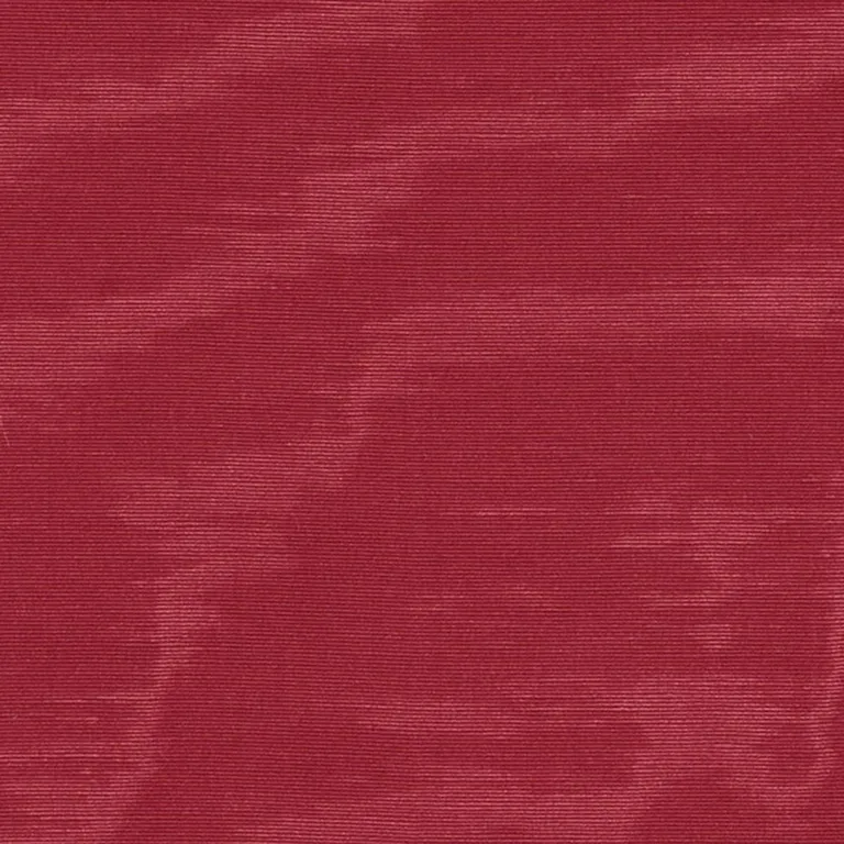Schumacher 70416 Incomparable Moiré Rouge fabric swatch