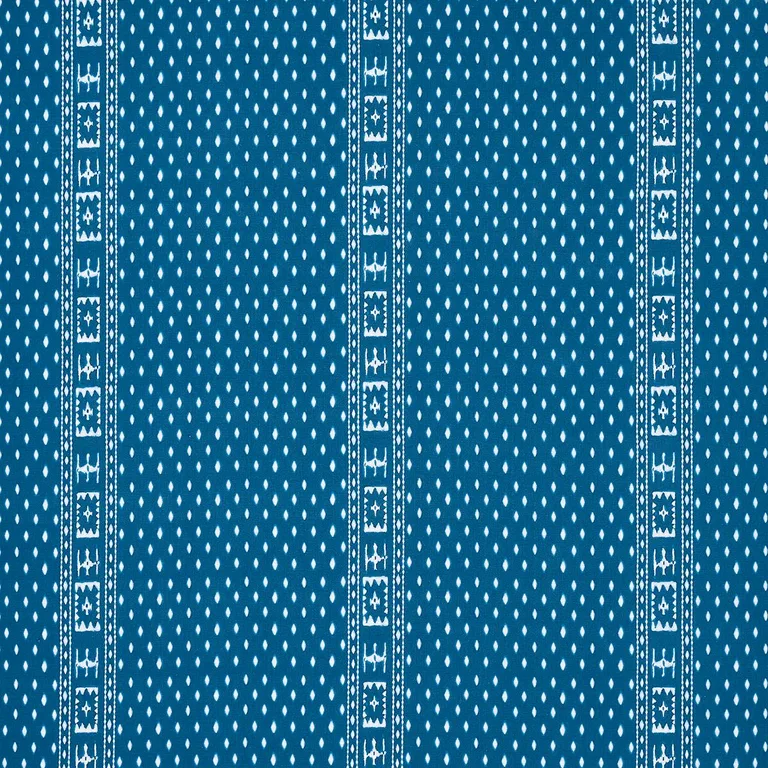 Schumacher 180490 Indah Batik Indigo fabric swatch