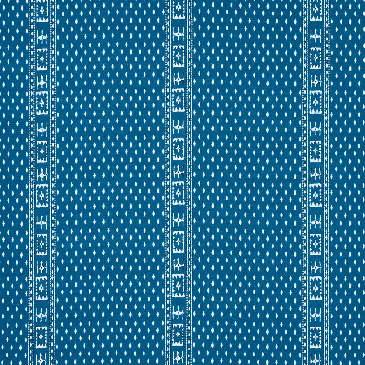 Schumacher 180490 Indah Batik Indigo fabric swatch